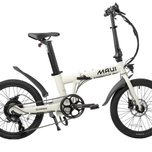 Summer ELECTRIC LIGHTWEIGHT FOLDING BIKE – WHITE